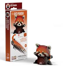 Eugy 3D Red Panda Craft Kit Model No. 126 by Brainstorm