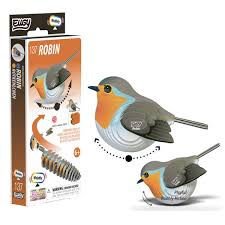 Eugy 3D Robin Craft Kit Model No. 137 by Brainstorm