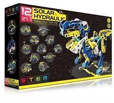12-in-1 Solar + Hydraulic Powered Robot