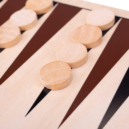 Wooden Backgammon Game by Big Jigs 3+