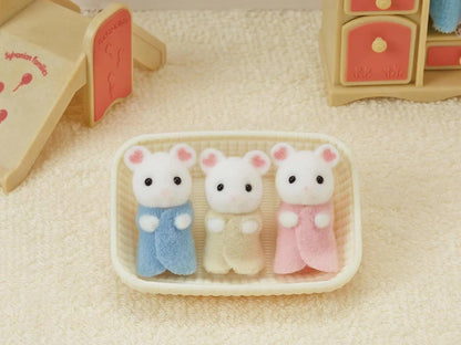 Sylvanian Families Marshmallow Mouse Triplets Set 5337 3+