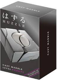 Huzzle Cast - Marble - Metal Puzzle - Level 5, Brain Teaser 8+