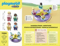 Playmobil 1.2.3 Number-Merry-Go-Round Play Set 71324 12m+