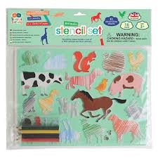 Animals Stencil Set by Buddy & Barney 3+