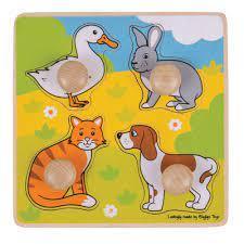 My First Pets Peg Puzzle By Big Jigs Toys 12m+