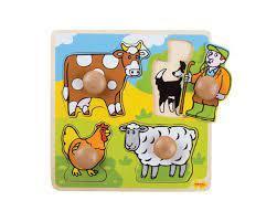 My First Farm Peg Puzzle By Big Jigs Toys 12m+