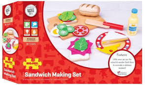 Sandwich Making Set BJ436 3+ By Big Jigs Toys