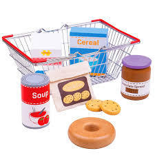 Metal Grocery Shopping Basket BJ668 3+ By Big Jigs Toys
