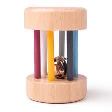 Wooden Roll Rattle 0+ by Big Jigs Toys RT32002
