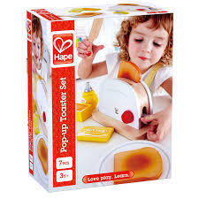 Wooden Pop Up Toaster Set by Hape E3148