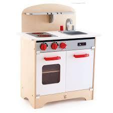White Gourmet Deluxe Mini Kitchen By Hape Toys E3152