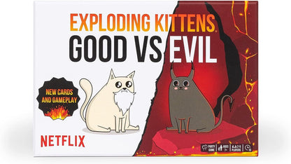 Exploding Kittens Card Game Good vs Evil 7+