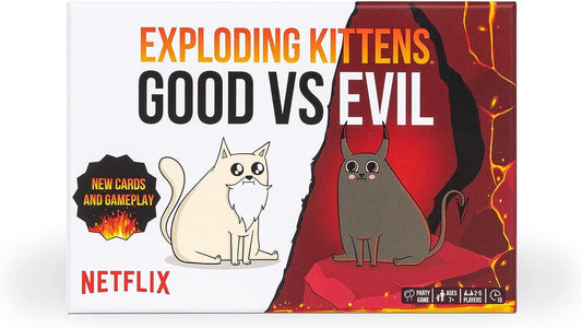 Exploding Kittens Card Game Good vs Evil 7+