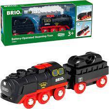 Brio Battery-Operated Steaming Train Engine 33884 3+