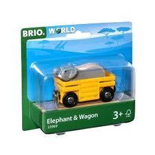 BRIO Safari Wagon And Elephant 33969 For Wooden Train Sets