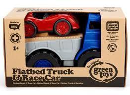 Flatbed Truck with Race Car by Green Toys 12 Months + Eco