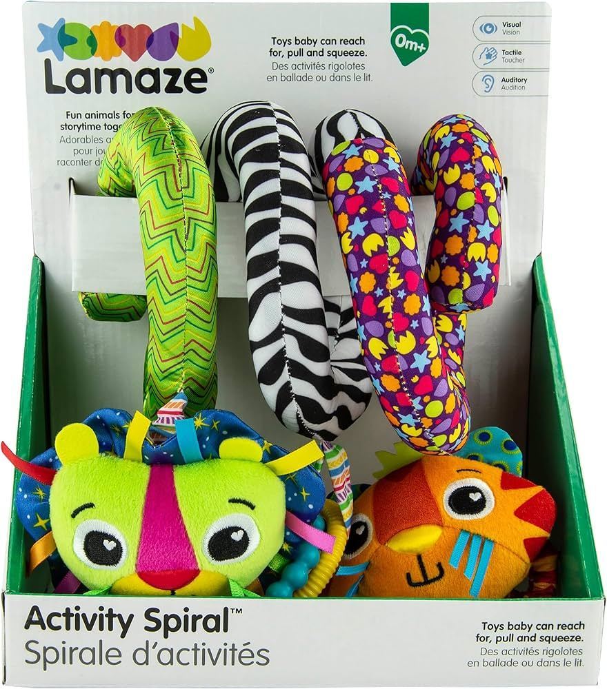 LAMAZE Activity Spiral Baby Pram or Cot Toy Set by Tomy 0m+