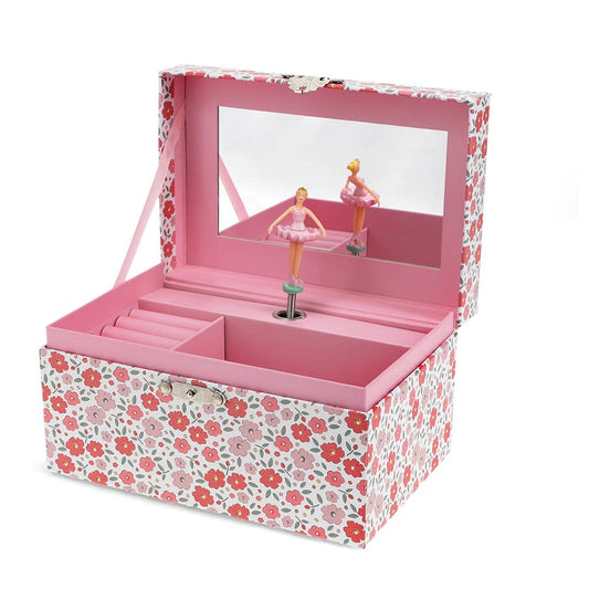 Musical Jewellery Box - Pink Tilde Floral 3+