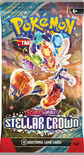 Pokemon Scarlet & Violet 7 Stellar Crown Boosters Pack 6+
