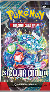 Pokemon Scarlet & Violet 7 Stellar Crown Boosters Pack 6+