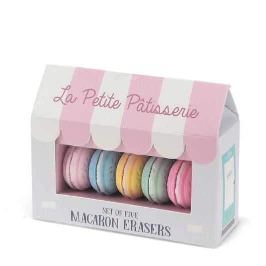 Set of 5 Erasers  - Macarons 3+