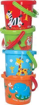 Wild Animal 18cm Bucket by Gowi Toys of Austria GW55806 12m+