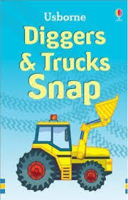 Diggers and Trucks Snap Cards by Usborne 3+