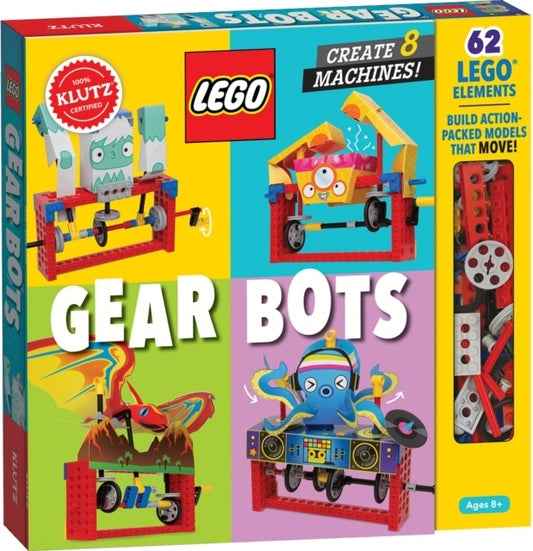 LEGO Gear Bots 62 Technic Construction Pieces and Book by Klutz