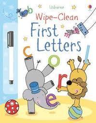 Wipe-Clean First Letters Book With Pen By Usborne