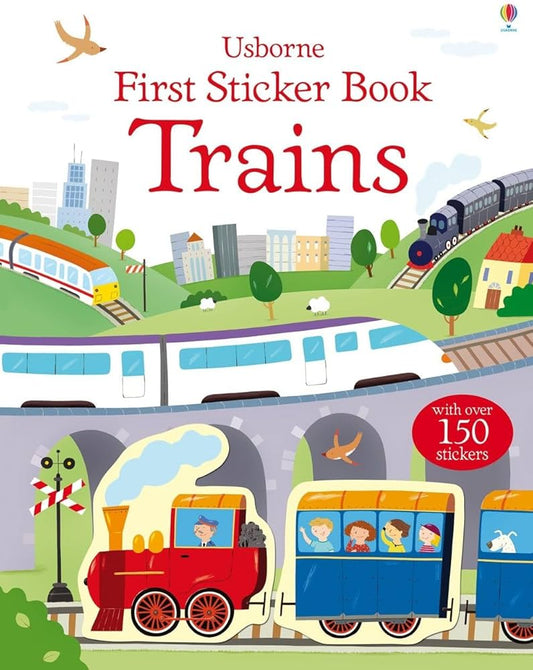 First Sticker Book Trains with 150 Sticker by Usborne