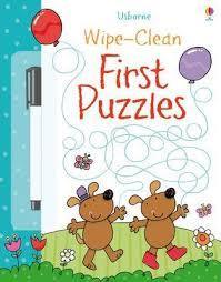 Wipe-Clean First Puzzles and Pen By Usborne