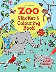 Zoo Sticker and Colouring Book by Usborne