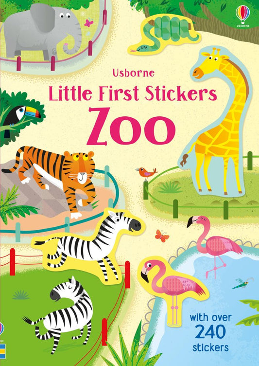 Little First Stickers Zoo Book by Usborne 3+