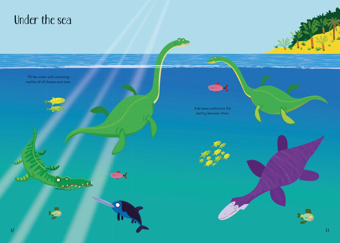 Little First Stickers Dinosaurs Book by Usborne 3+