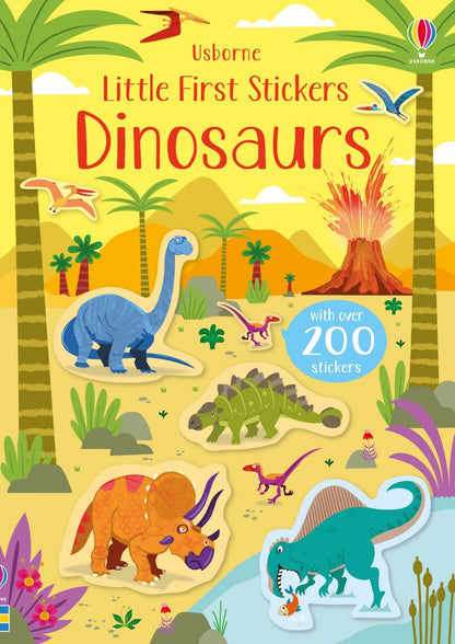 Little First Stickers Dinosaurs Book by Usborne 3+