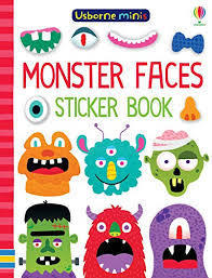 Mini Monster Faces Sticker Book