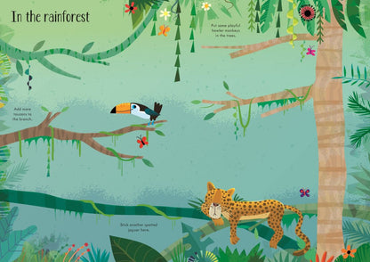 Little First Stickers Animals Book by Usborne 3+