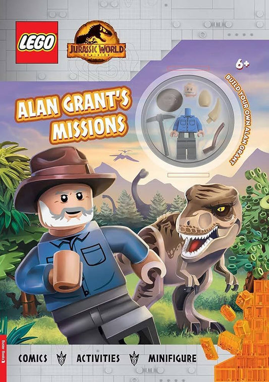 LEGO Jurassic World Alan Grants Missions Book + Minifigure 6+