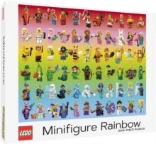 LEGO Minifigure Rainbow 1000 Piece Jigsaw Puzzle 12+