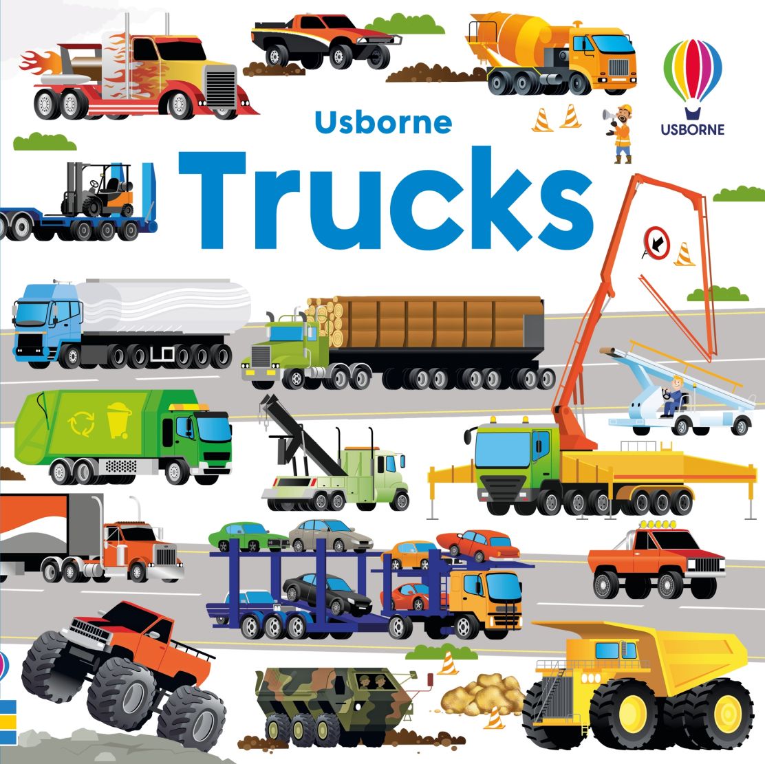 Trucks Book and Jigsaw puzzle by Usborne 3+