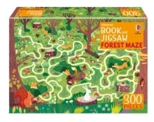 300 Piece Forest Maze Jigsaw Puzzle and Book by Usborne 9+