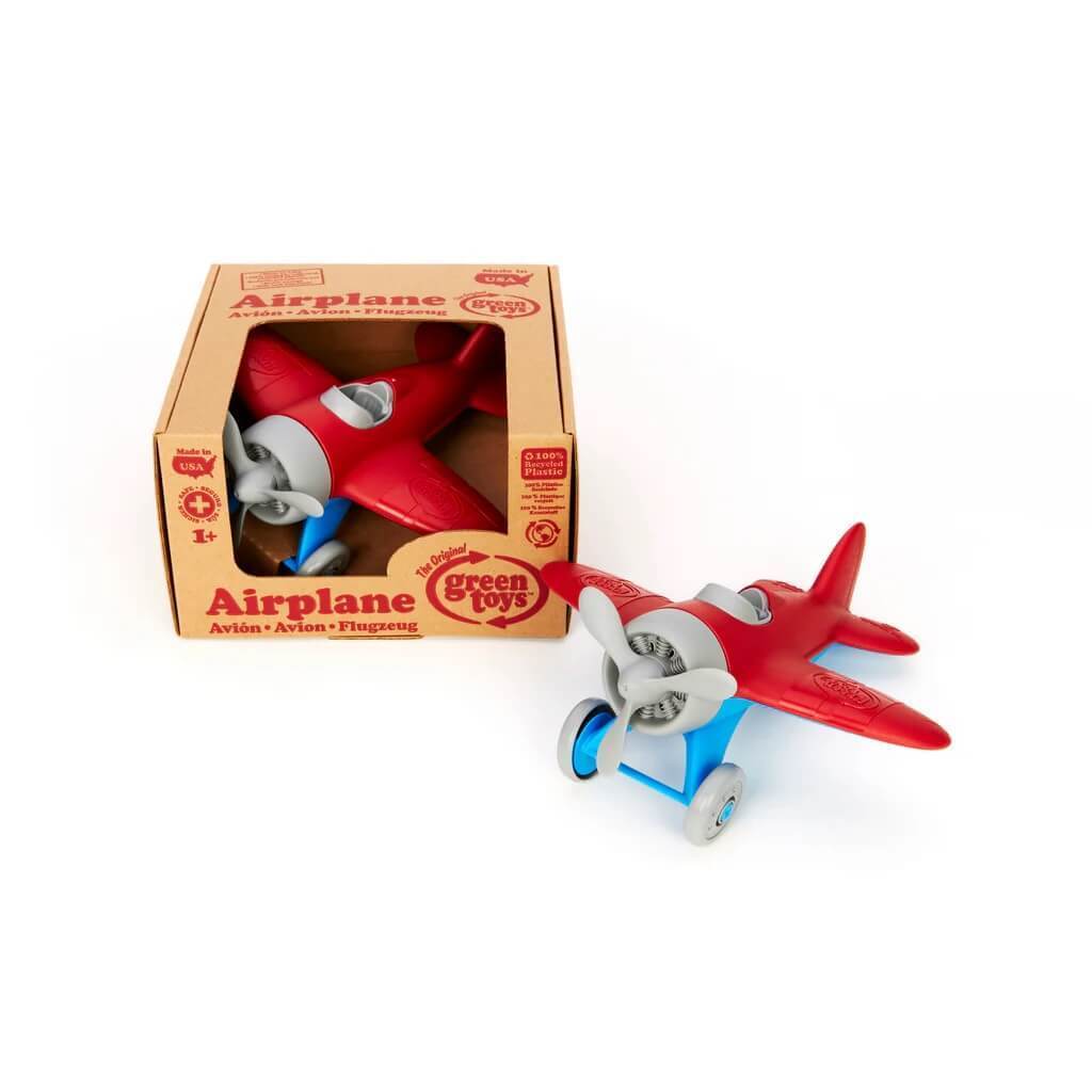 Eco Red Winged Airplane by Green Toys 1+ Recycled Plastic