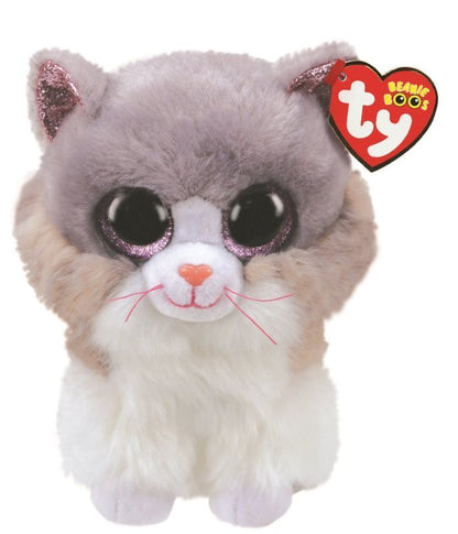 Asher The Cat 15cm Ty Beanie Soft Toy Plush DOB February 19