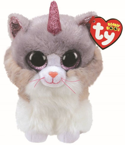 Asher The Cat 15cm Ty Beanie Soft Toy Plush DOB February 19