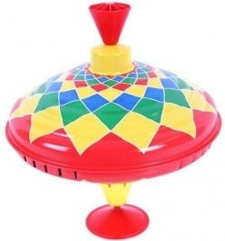 Traditional Tin Humming Top Musical Toy by Big Jigs Toys BJ601