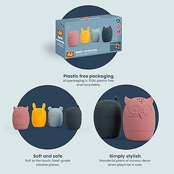 Silicone Bath Animals Squirters 36018 By Big Jigs Toys 3m+