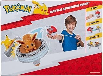 Pokemon Battle Spinner Pack Pikachu & Pokeball Set 4+