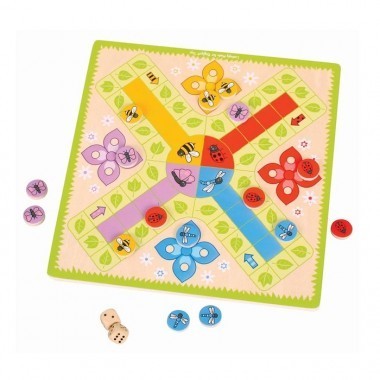 Wooden Ludo Board Game by Big Jigs BJ790 3+