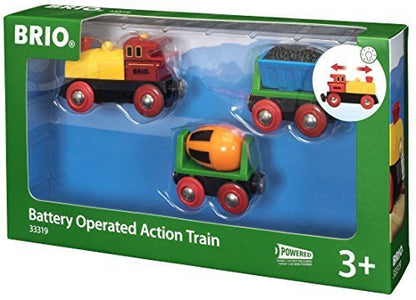 Brio 33319 Battery Action Train and Wagons Battery Powered