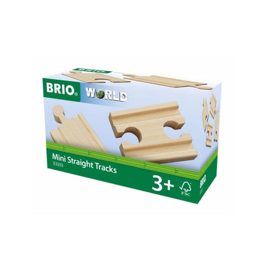 Brio Mini Straight Track Wooden Pack of 4 33333 3+ Train Toy